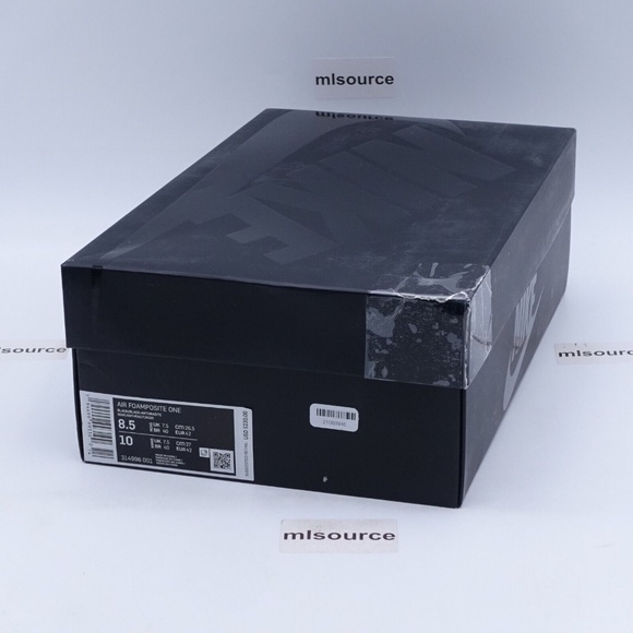 NEW Nike Air Foamposite One Sneakers Black/Anthracite 314996-001 - Picture 4 of 8